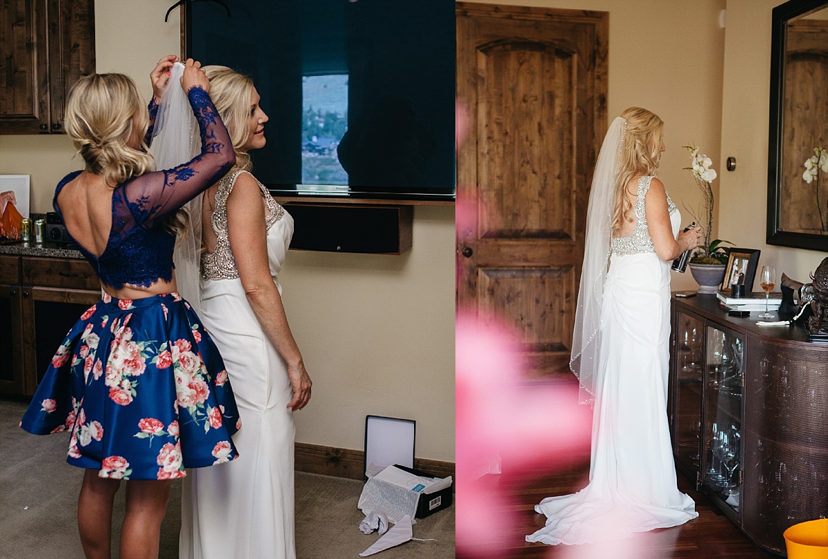 park city Bride getting ready