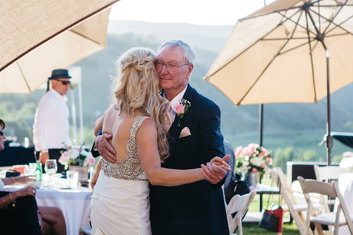 Jeremy Ranch Wedding Dance with father