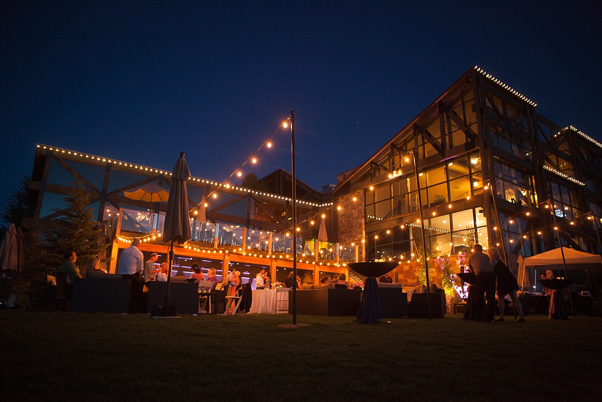 Jeremy Ranch Mountain Wedding Night Shot