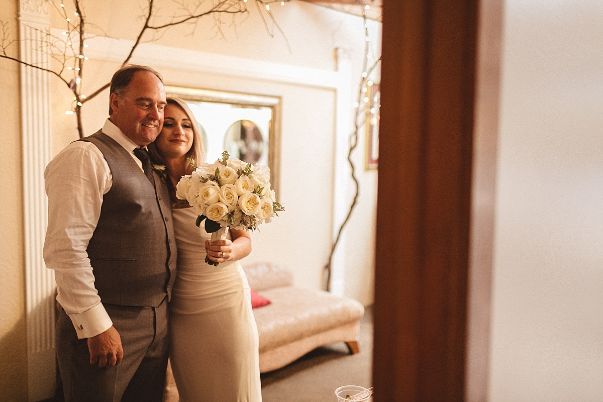 Bride with Father at Kiana Lodge