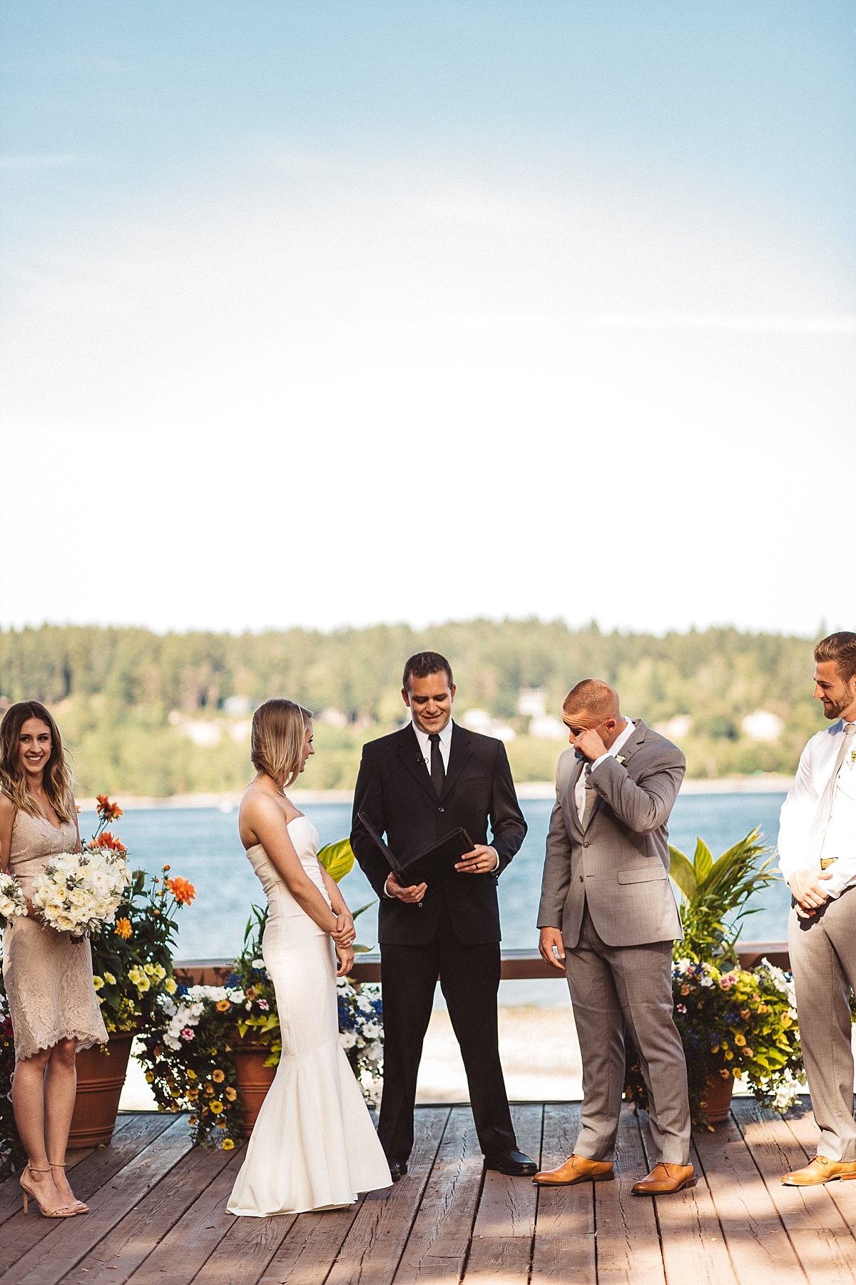 Wedding Ceremony at Kiana Lodge