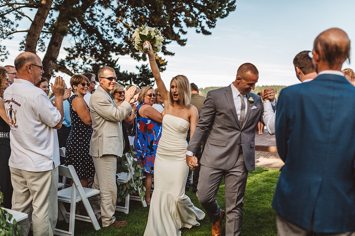 Wedding Ceremony at Kiana Lodge