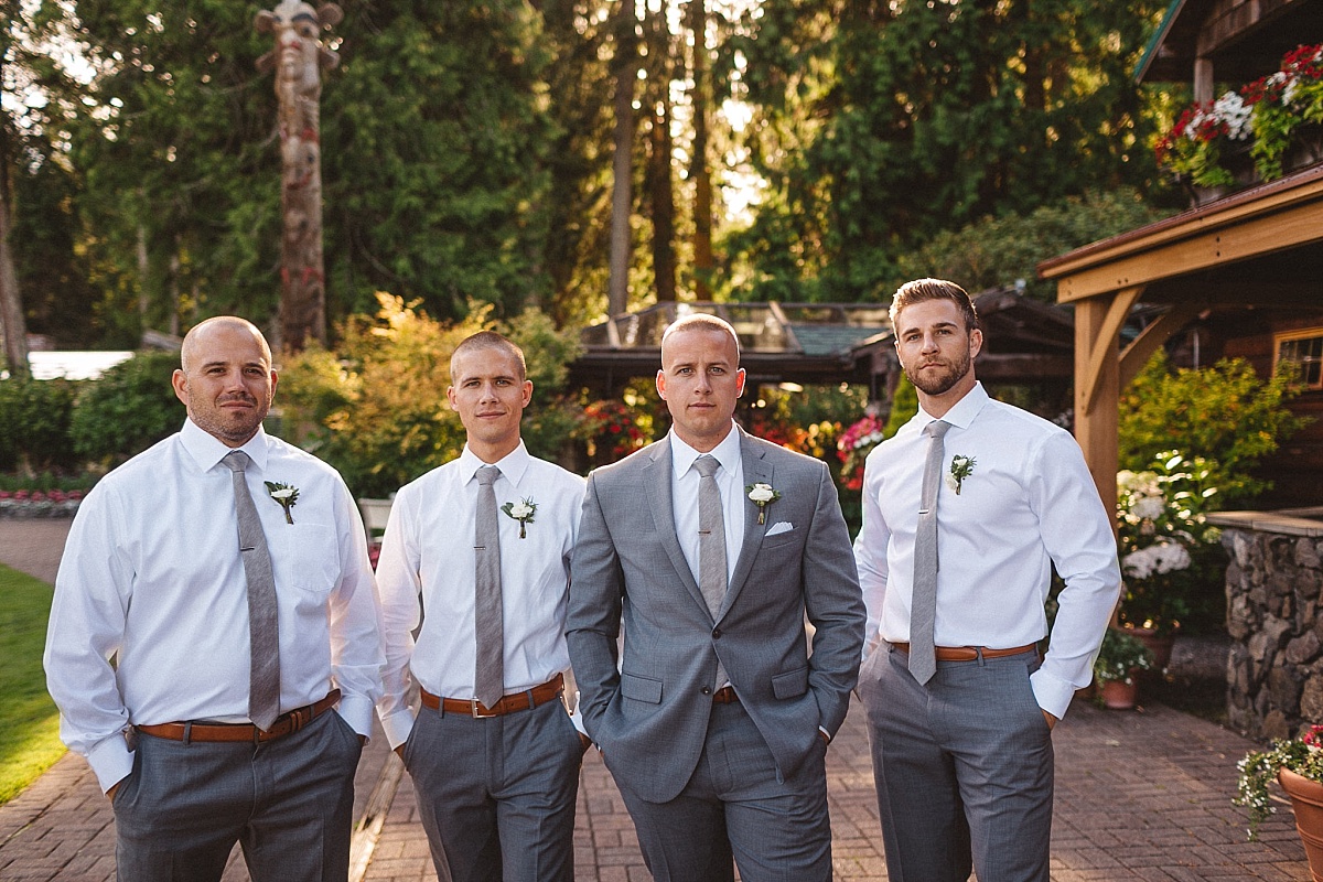 Wedding Party Portraits at Kiana Lodge