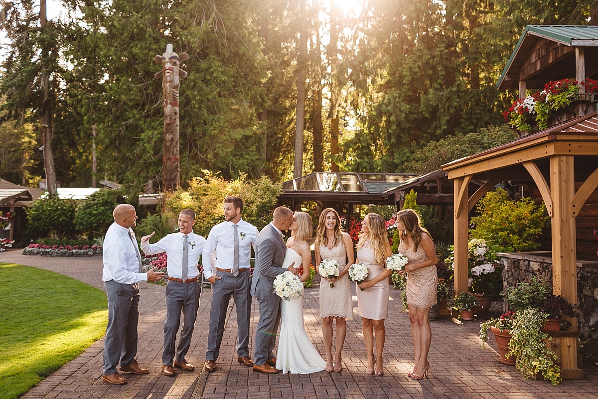 Wedding Party Portraits at Kiana Lodge