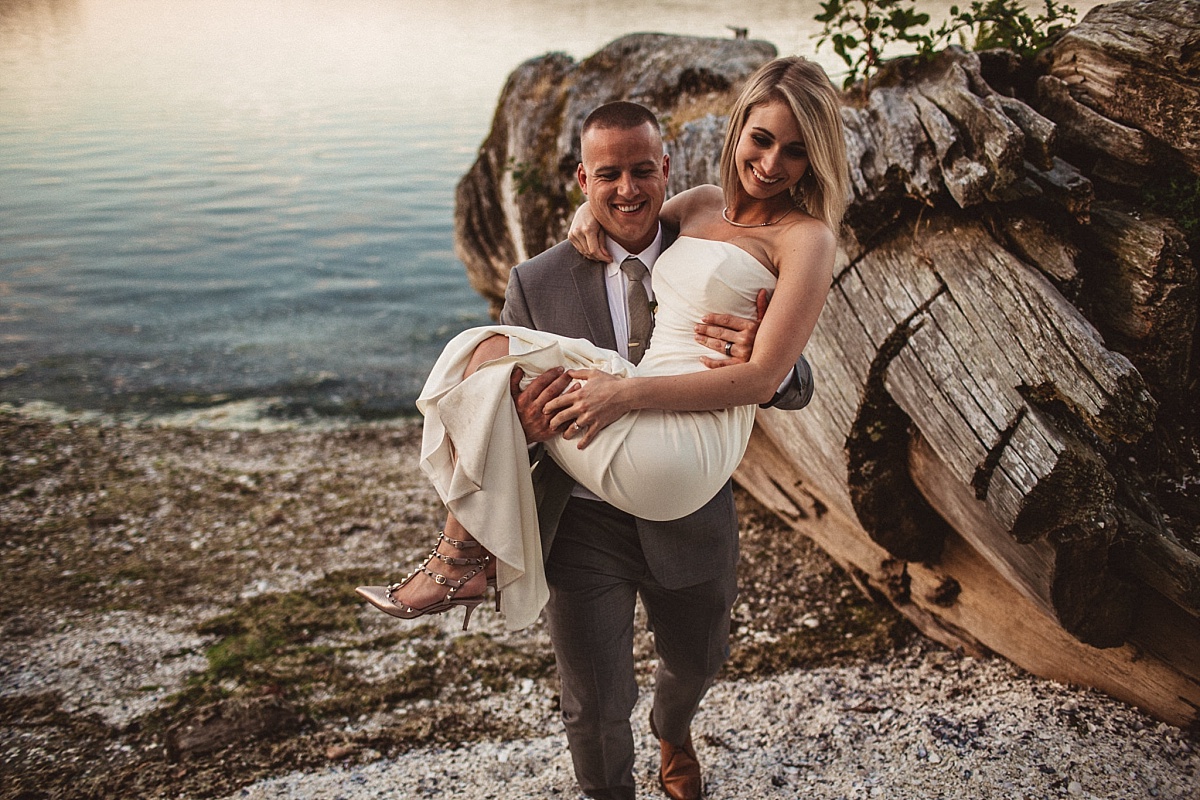 Wedding Portraits at Kiana Lodge