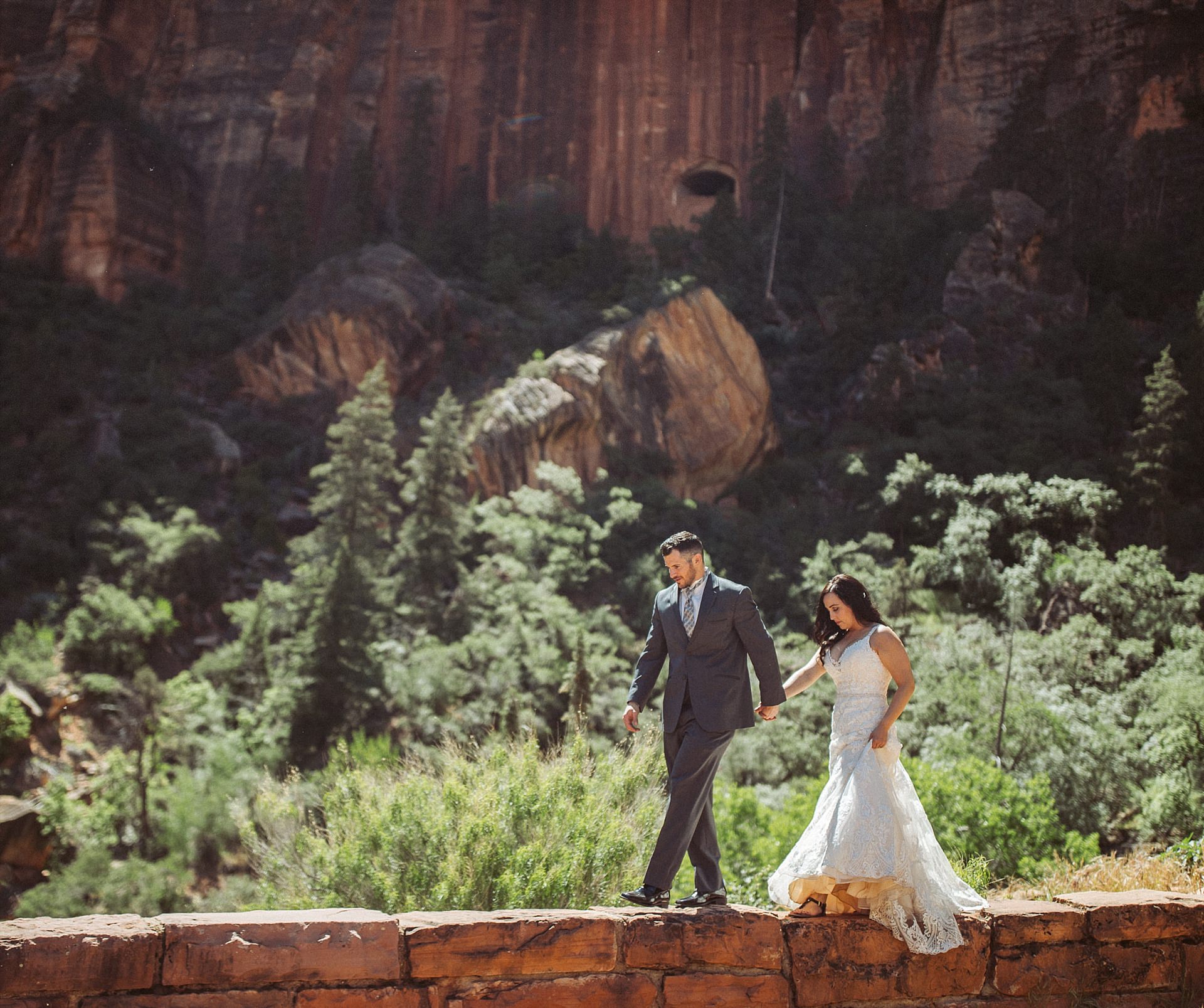 Couple Portraits in Zion National Park