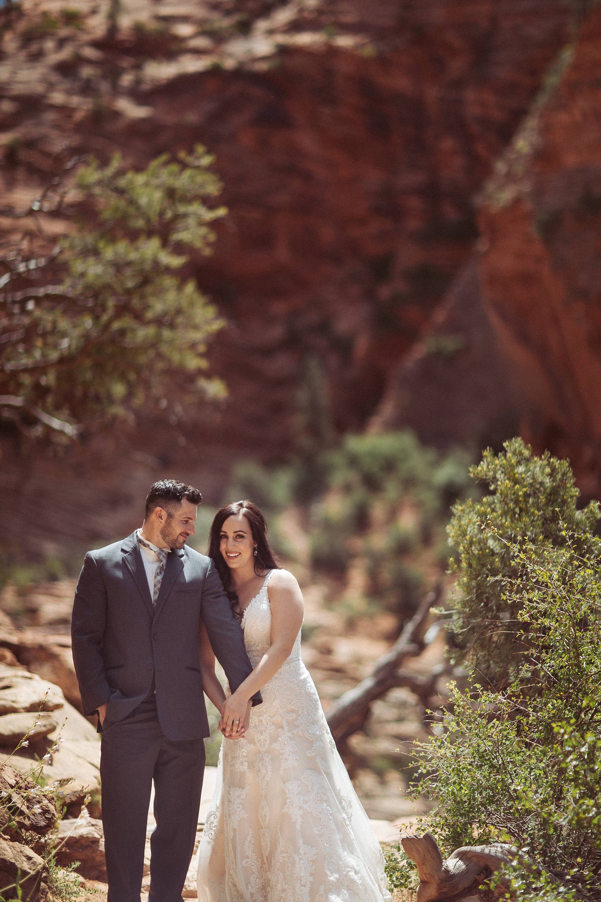 Couple Portraits in Zion National Park