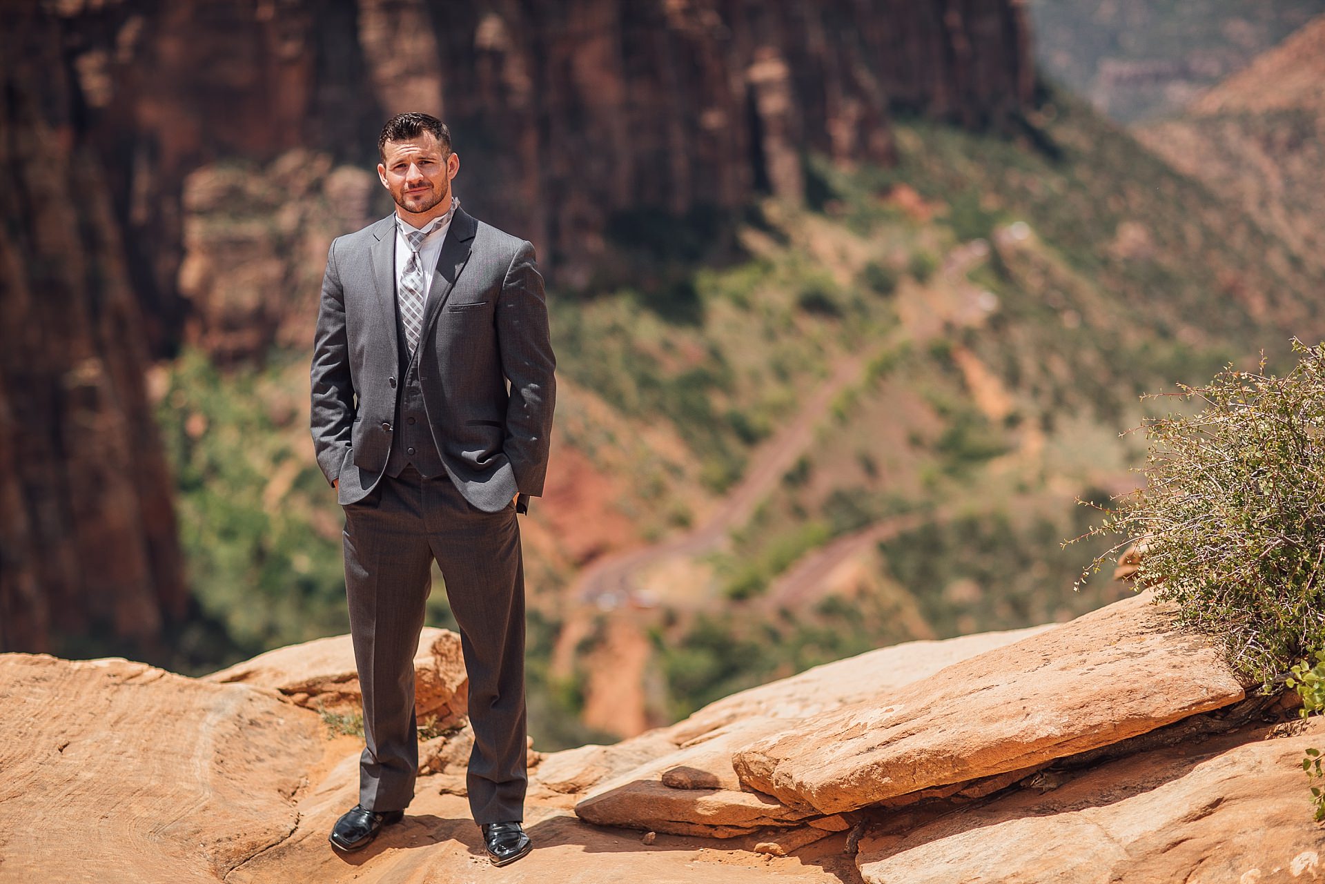 Couple Portraits in Zion National Park