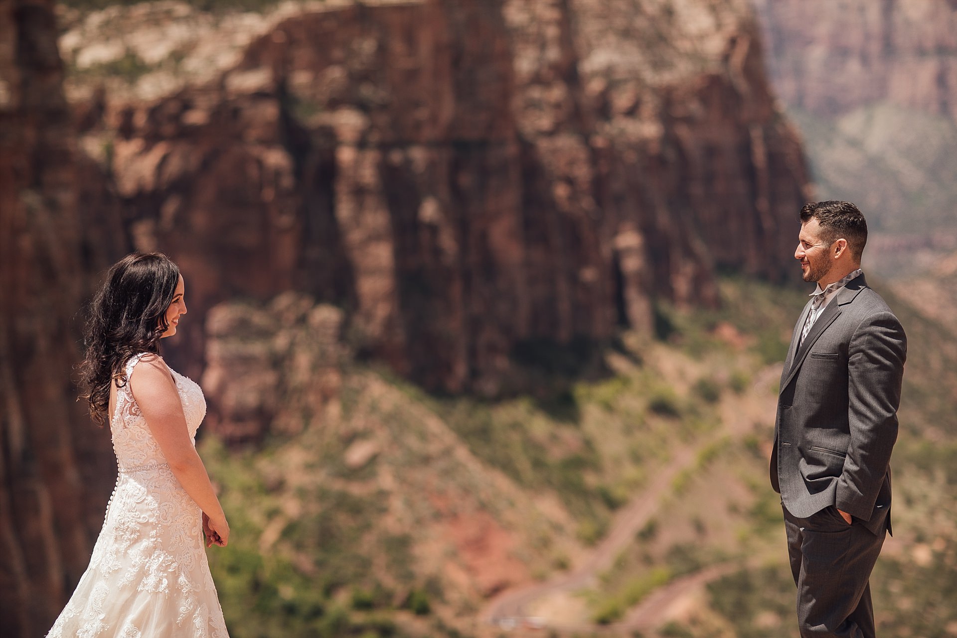 Zion National Park Wedding Canyon Overlook