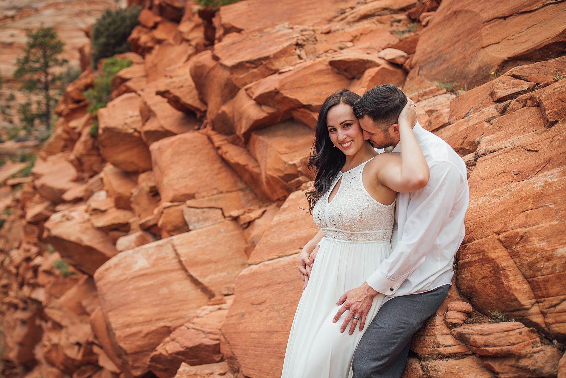 Couple Portraits in Zion National Park