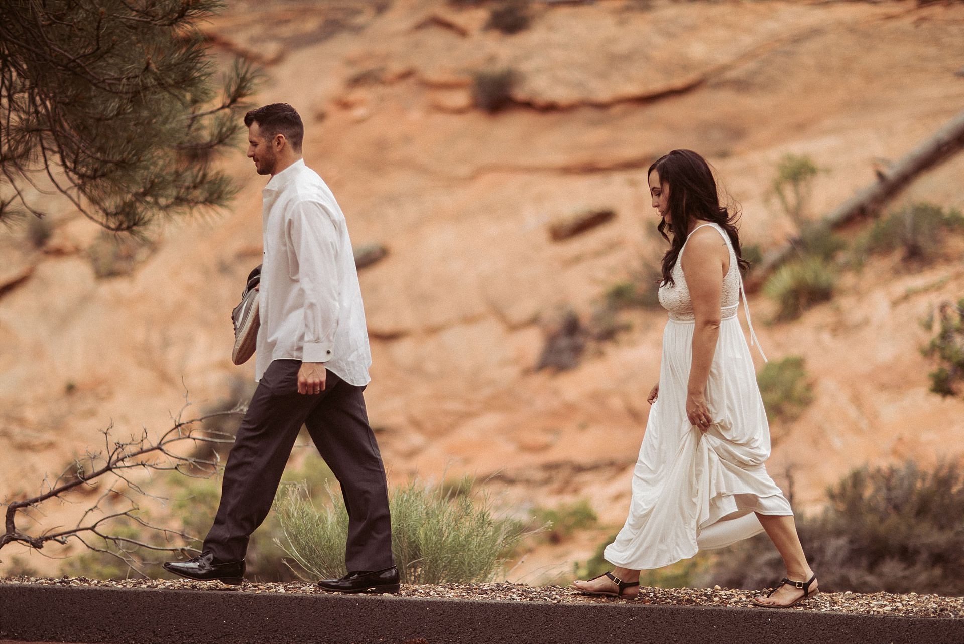 Couple Portraits in Zion National Park