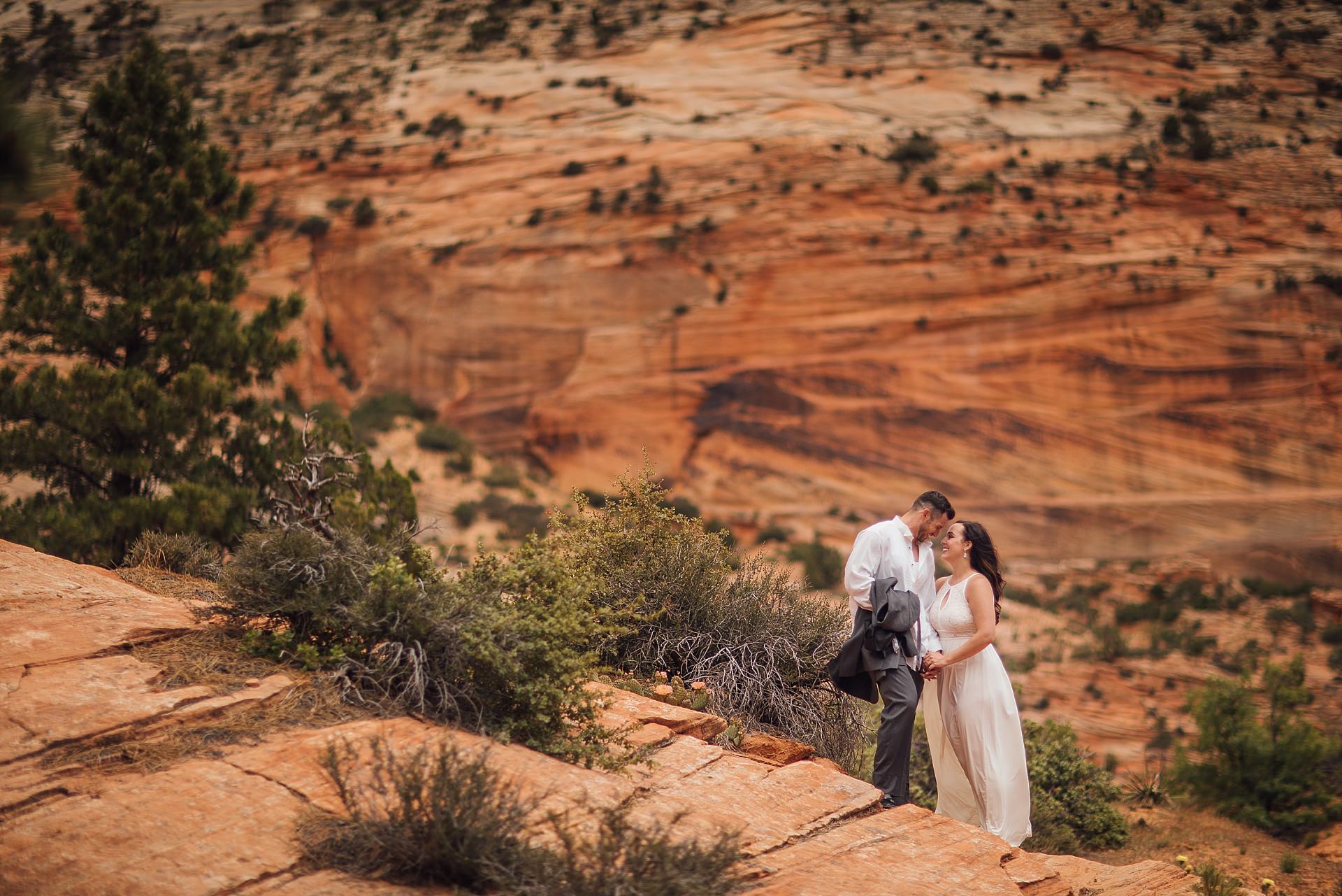 Couple Portraits in Zion National Park