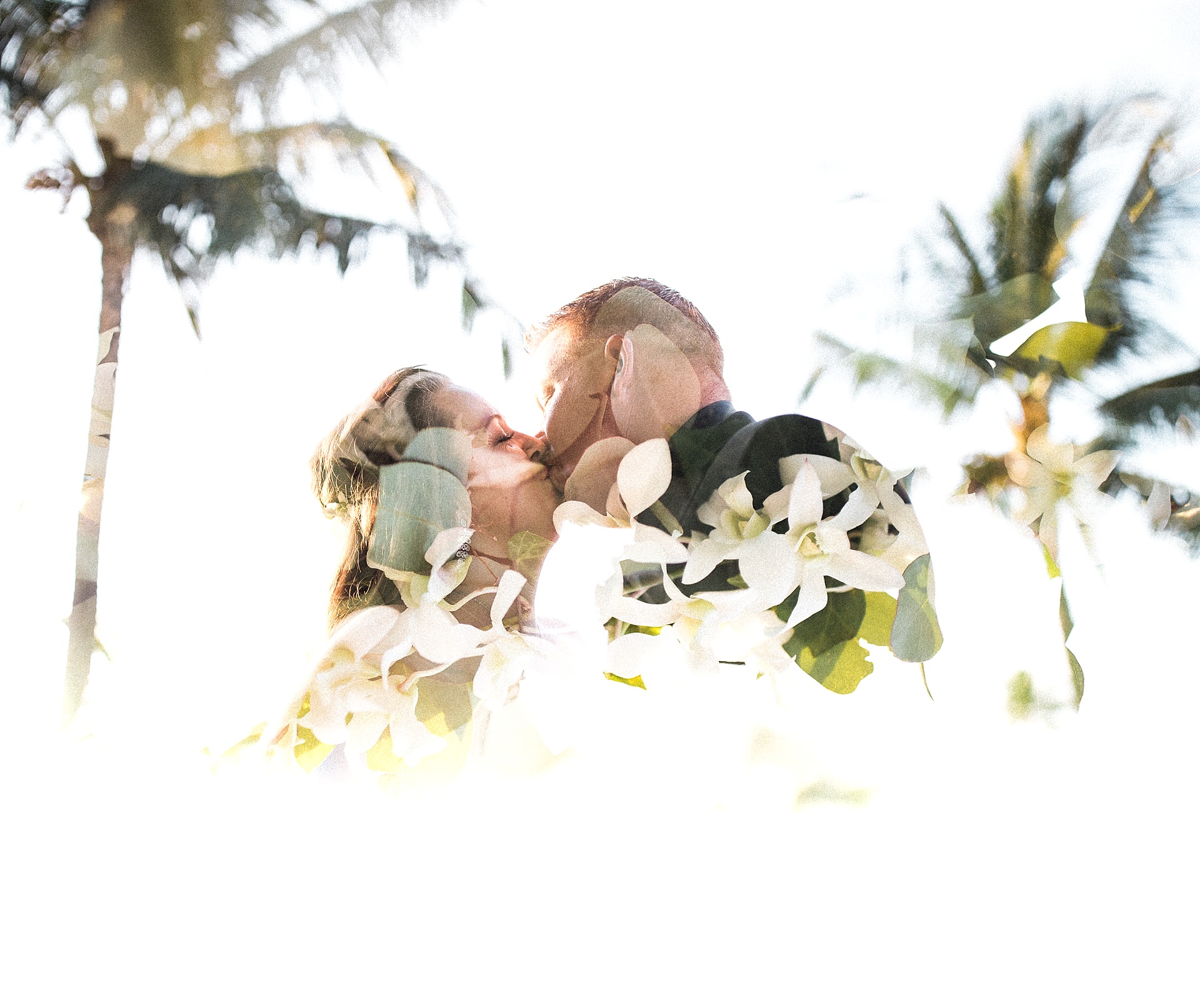 Maui Wedding Double Exposure