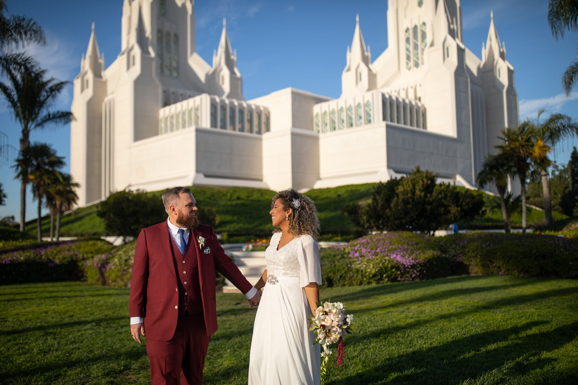 Gerusa Eric La Jolla San Diego Temple Wedding by Faces Photography