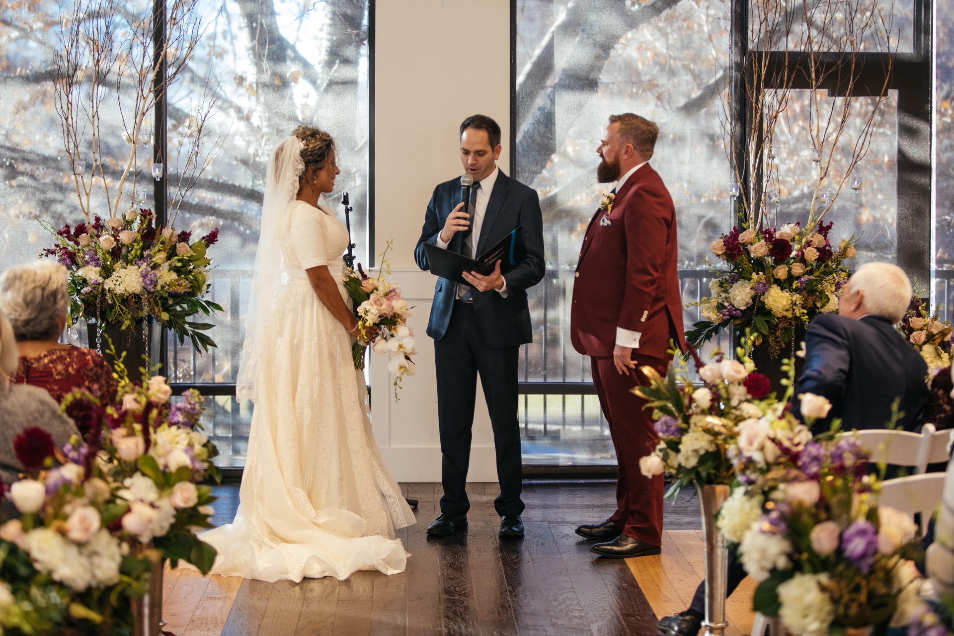 Gerusa Eric The Falls Reception Center wedding ceremony