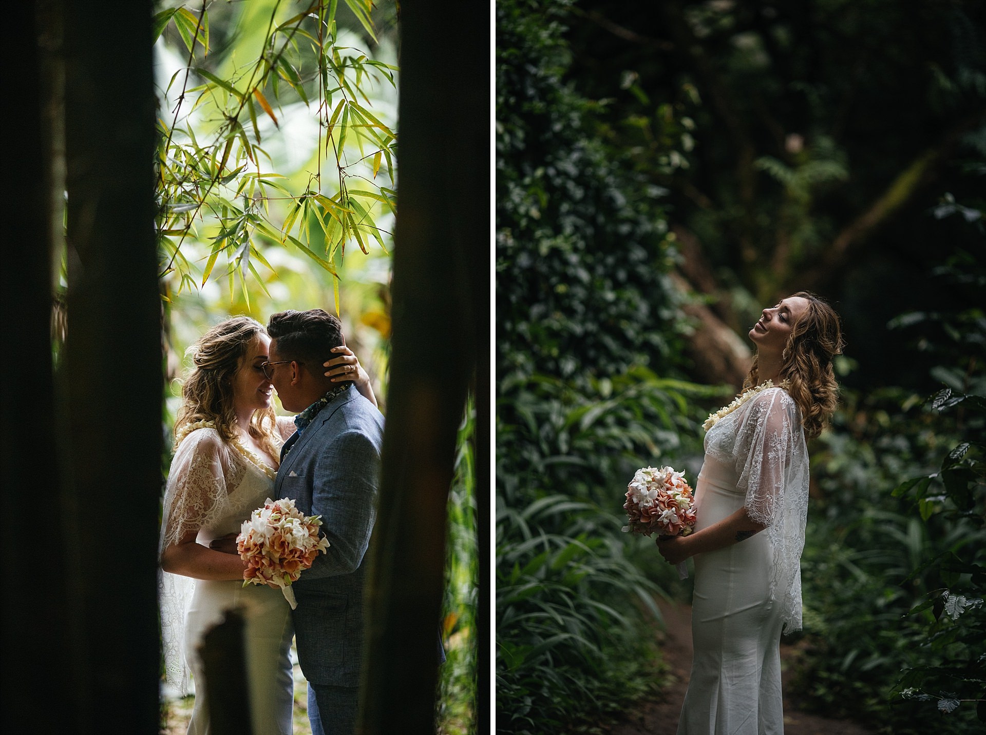 Twin Falls Maui Waterfall Wedding