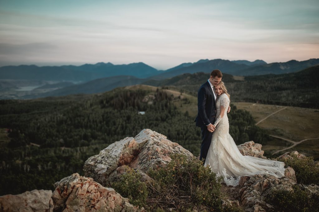 Epic Couple Wedding Portrait Deer Valley