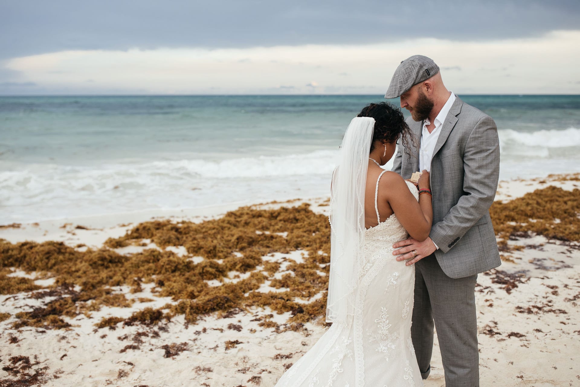 Reading Vows Mexico Beach Wedding