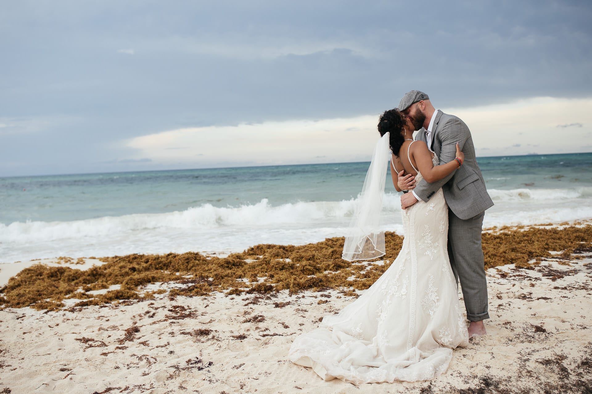 Mexico Beach Wedding Portraits