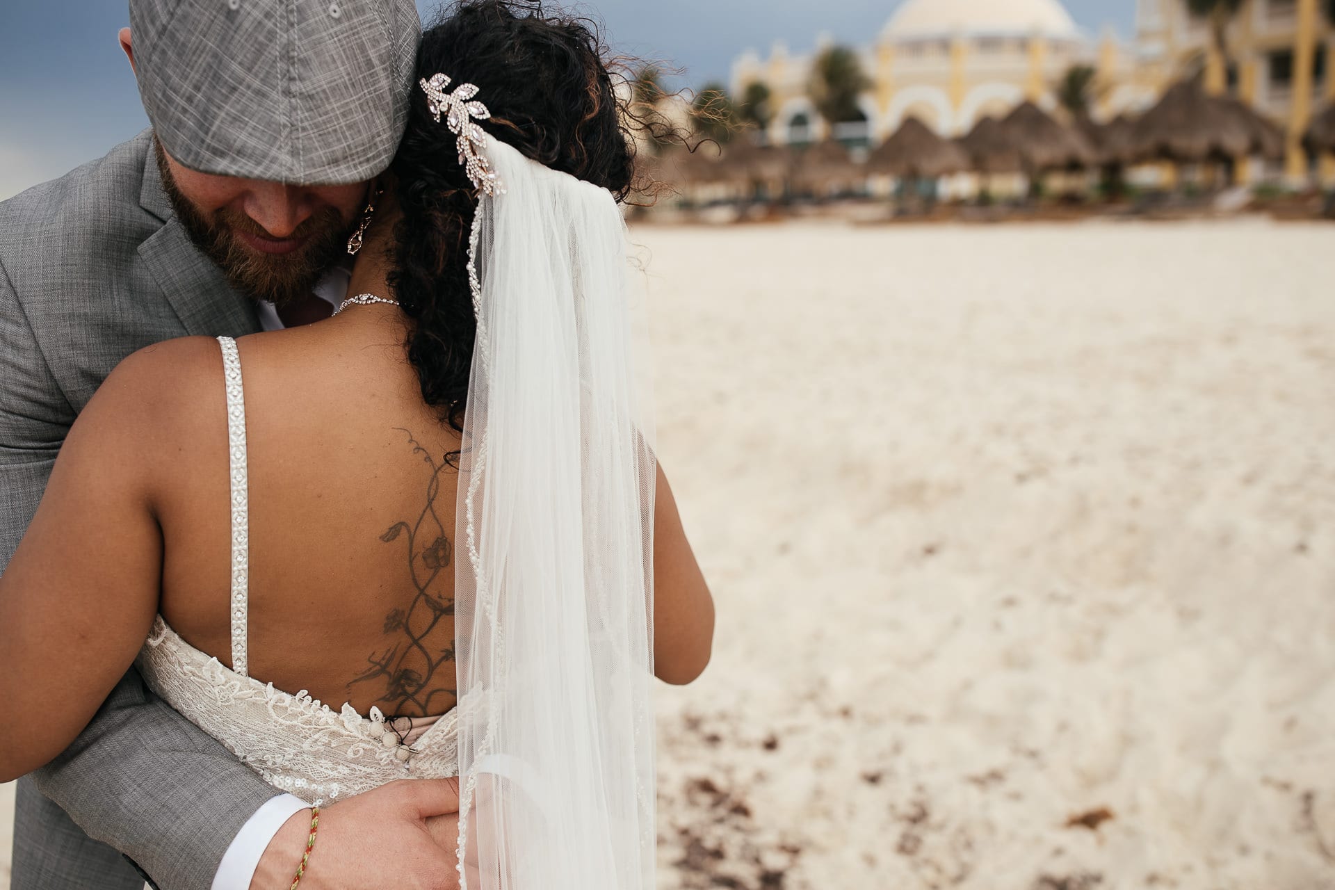 Mexico Beach Wedding Portraits