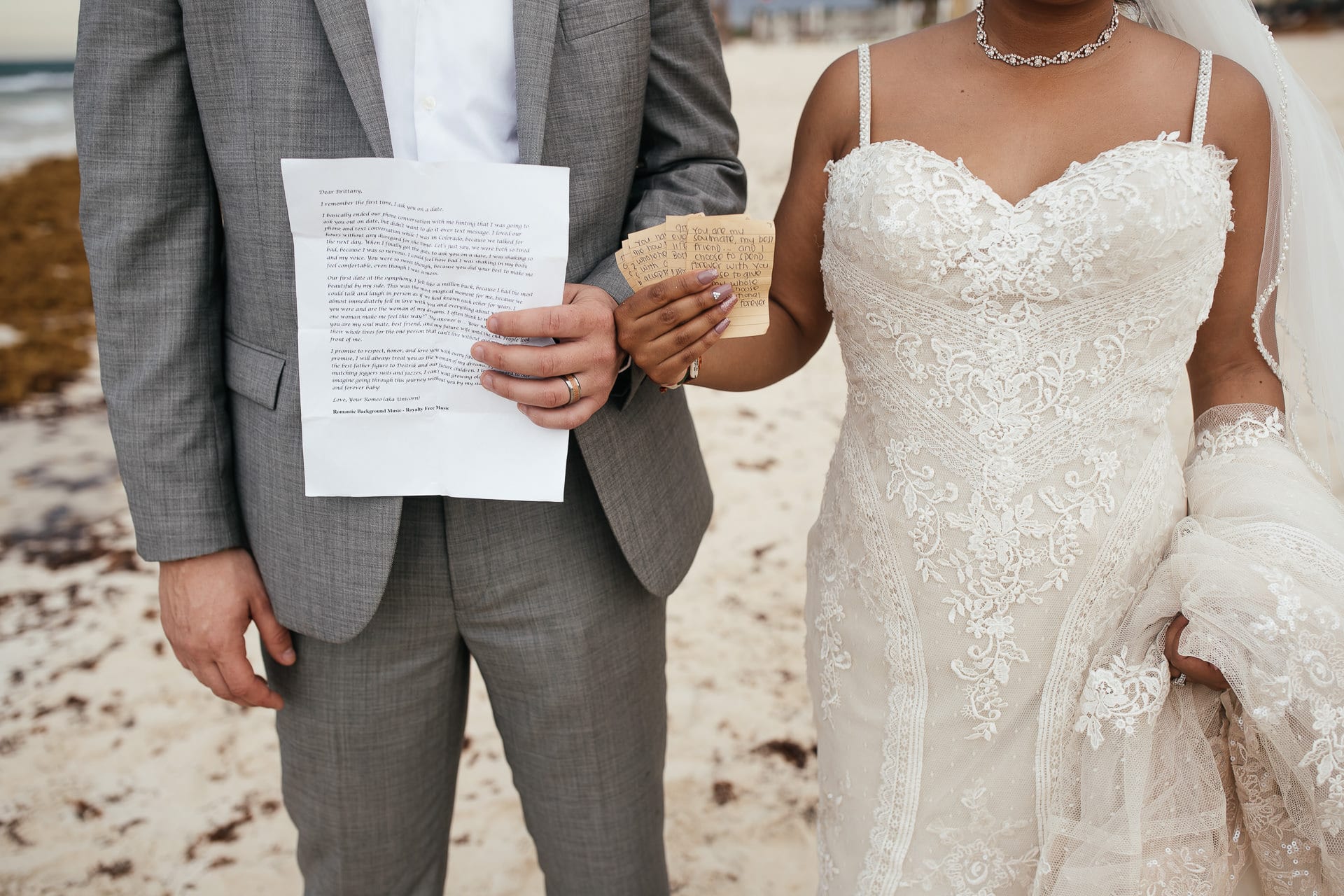 Mexico Beach Wedding Portraits