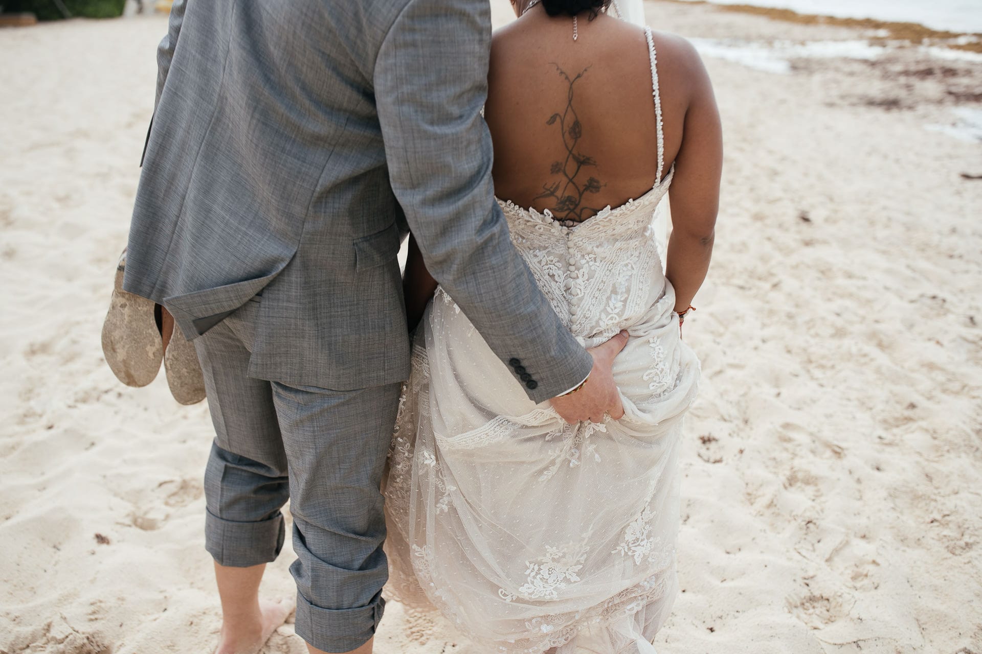 Mexico Beach Wedding Portraits