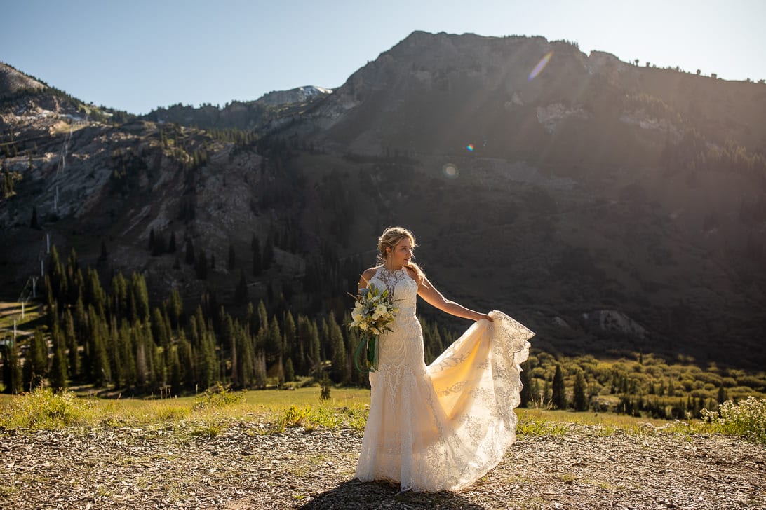 Bridal Portraits in Albion Basin Utah