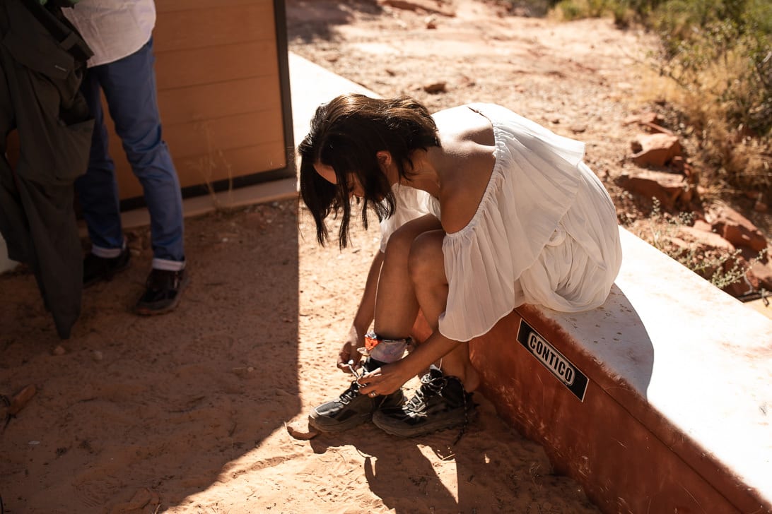 Getting Ready on Angels Landing