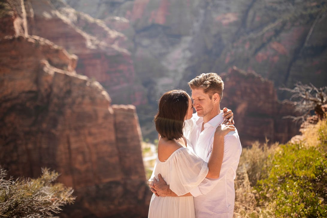 Wedding Portraits on Angels Landing