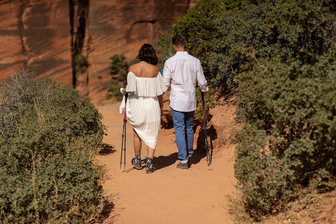 Wedding Portraits on Angels Landing