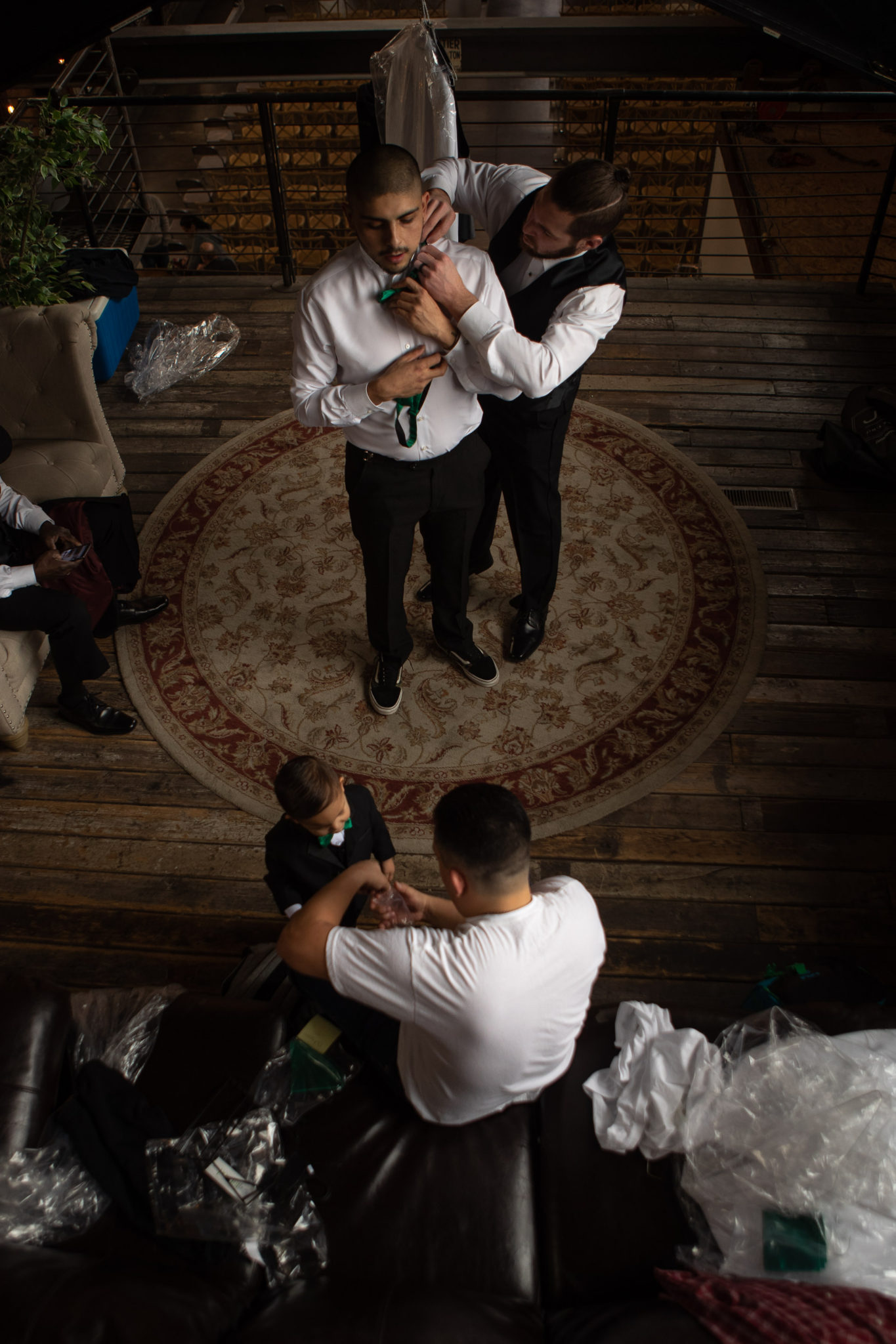 Knot and Pine Groomsman Getting Ready