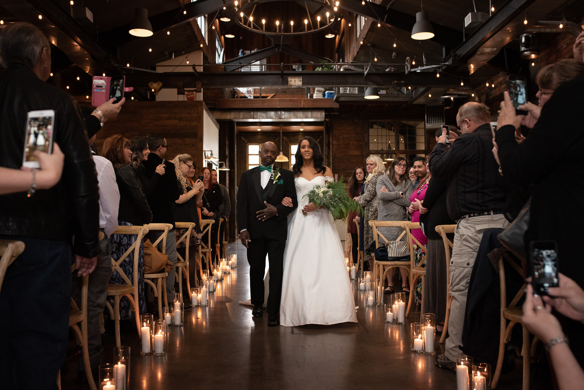 Dad Walks Bride Down the Isle