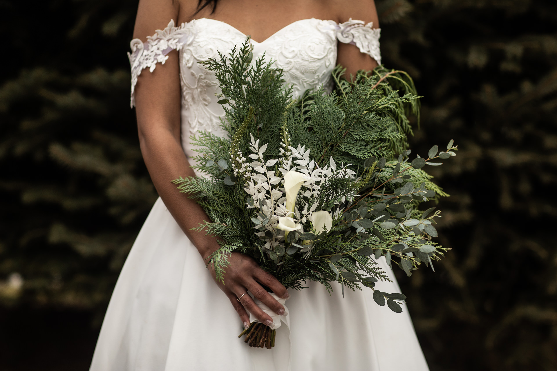 Winter Wedding Formal Portraits