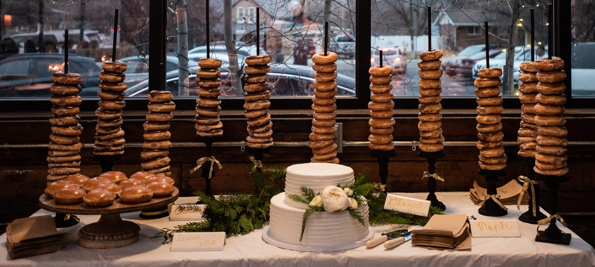 Wedding Donuts Cake