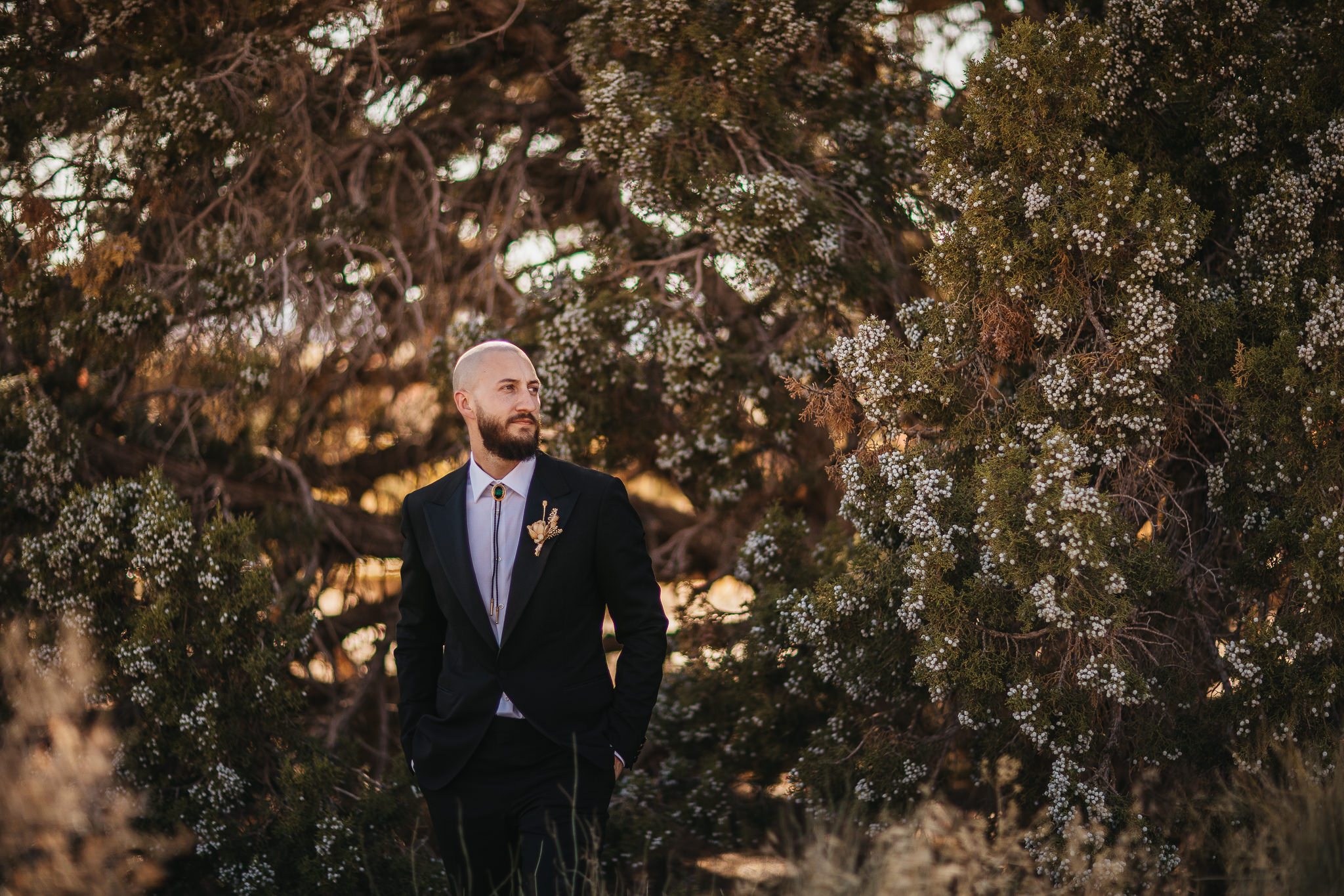 Groom Portraits at Double Arch