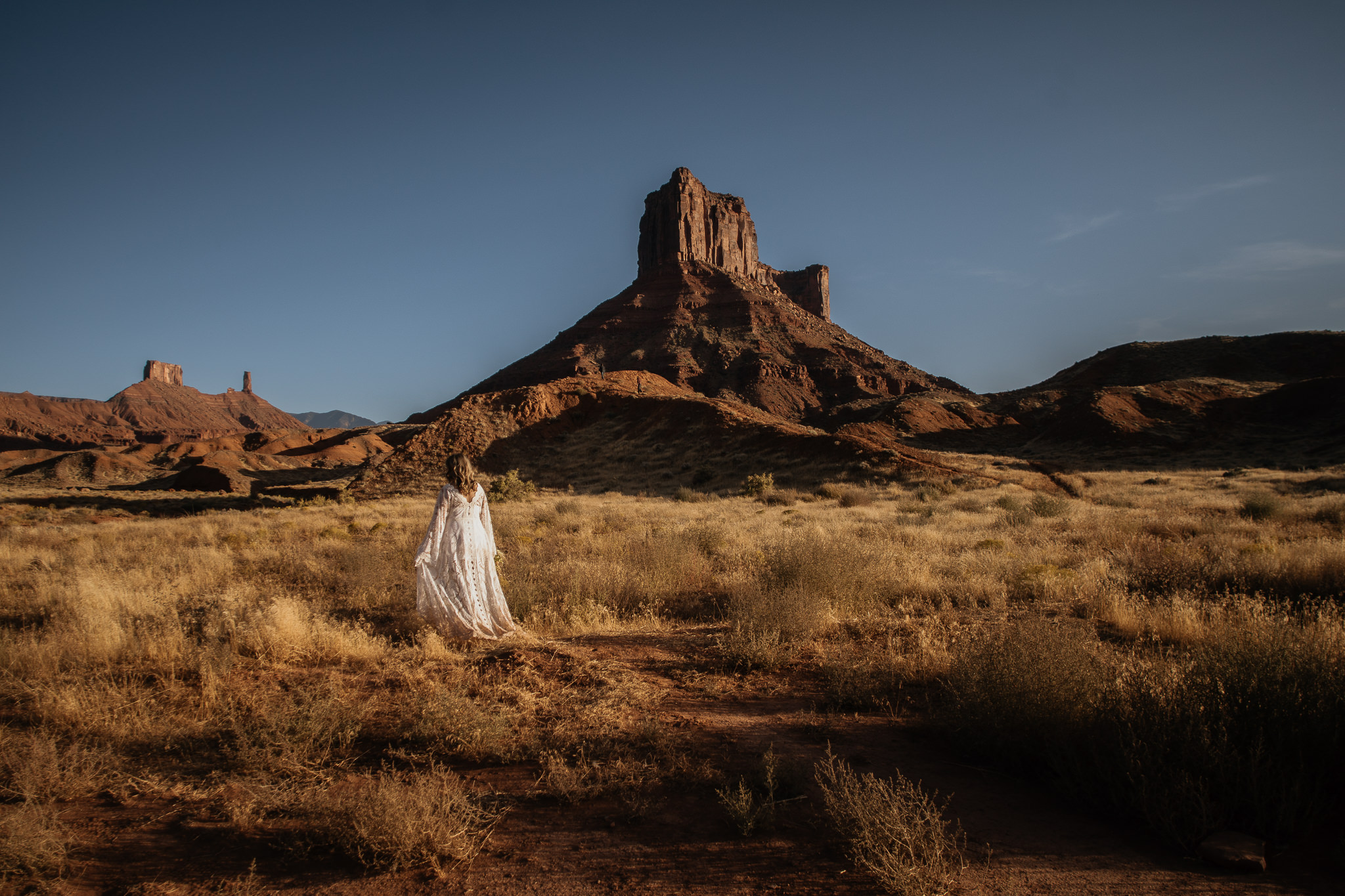 Bridal Portraits Near Castleton Tower