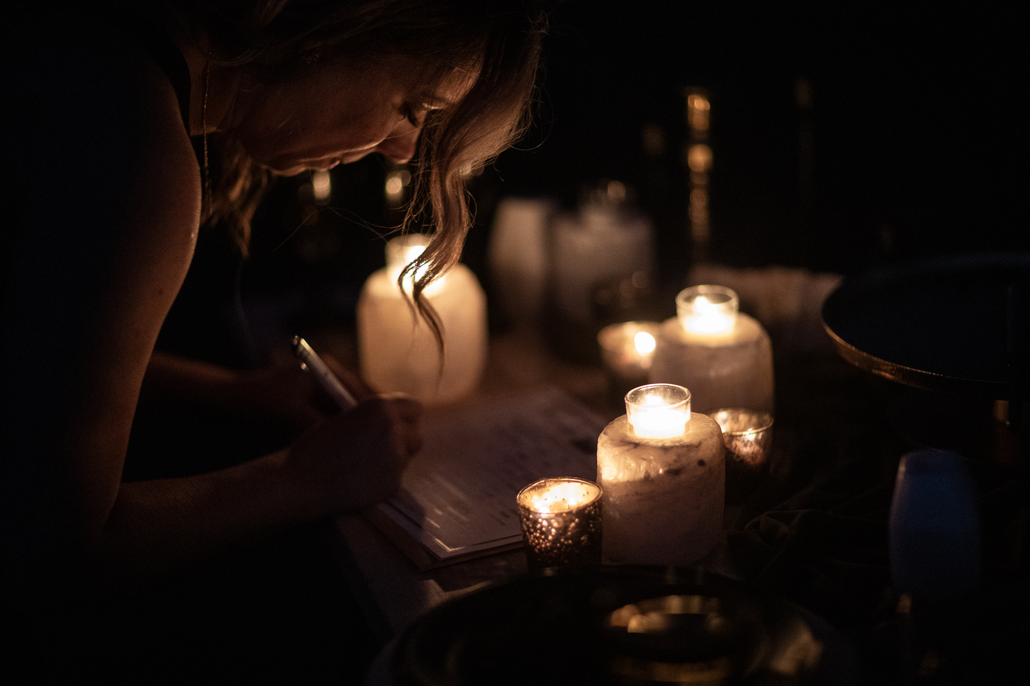 Bride Signs Wedding Certificate in Moab Utah