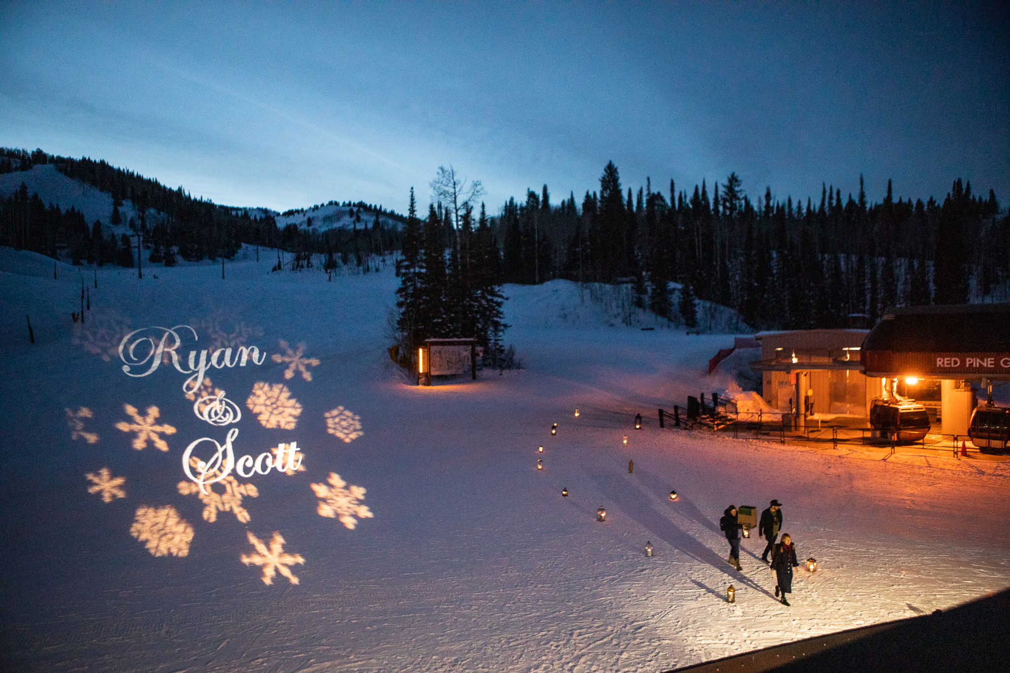 The Canyons Winter Wedding