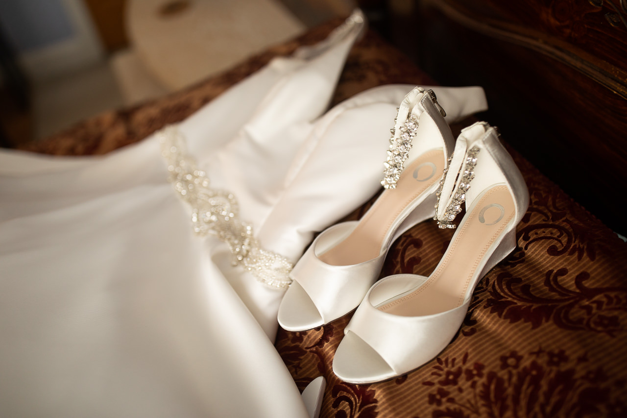 Wedding Dress and Shoes