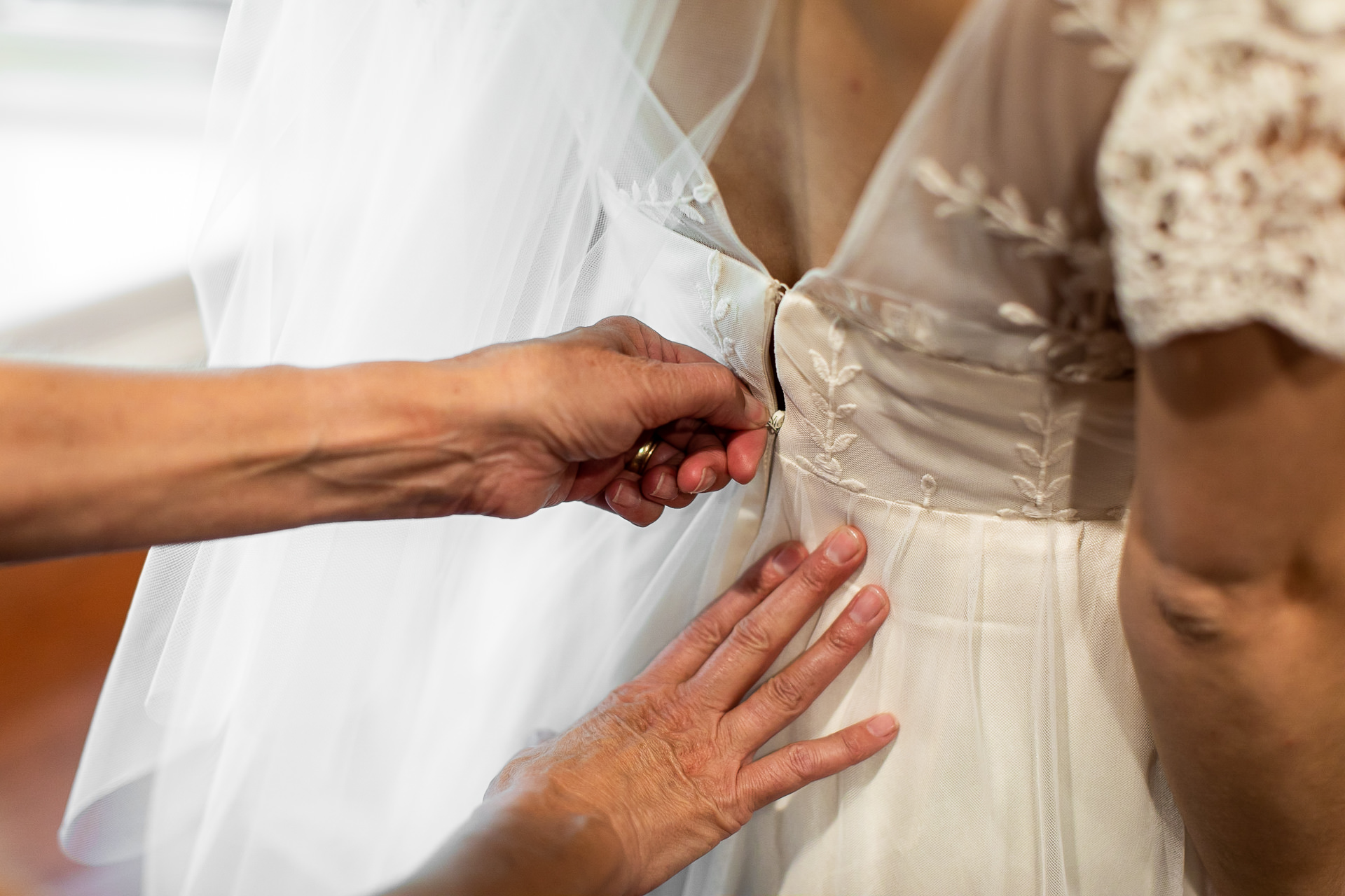 Mother Helping Bride