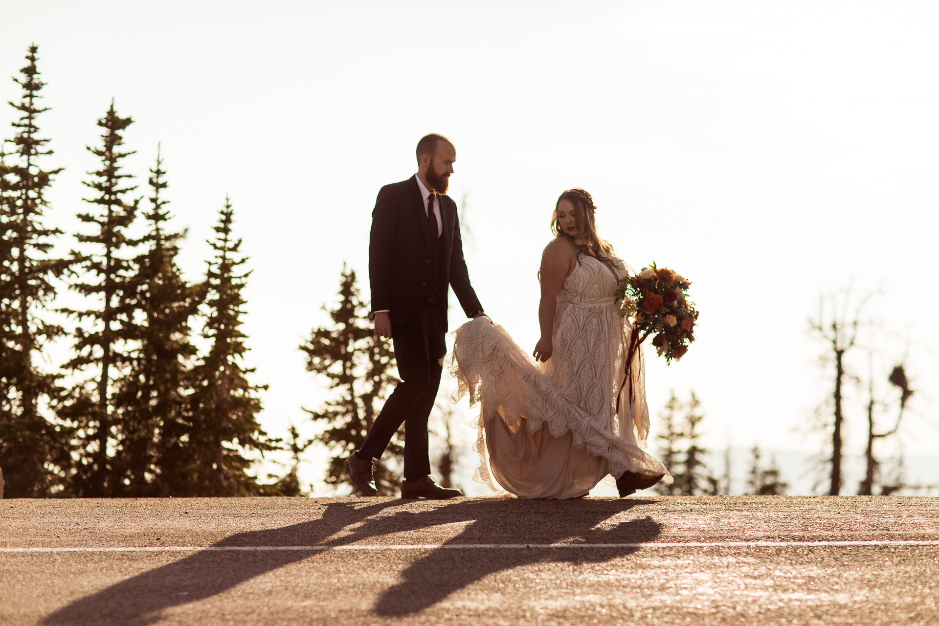 Bride and Groom Silhouette