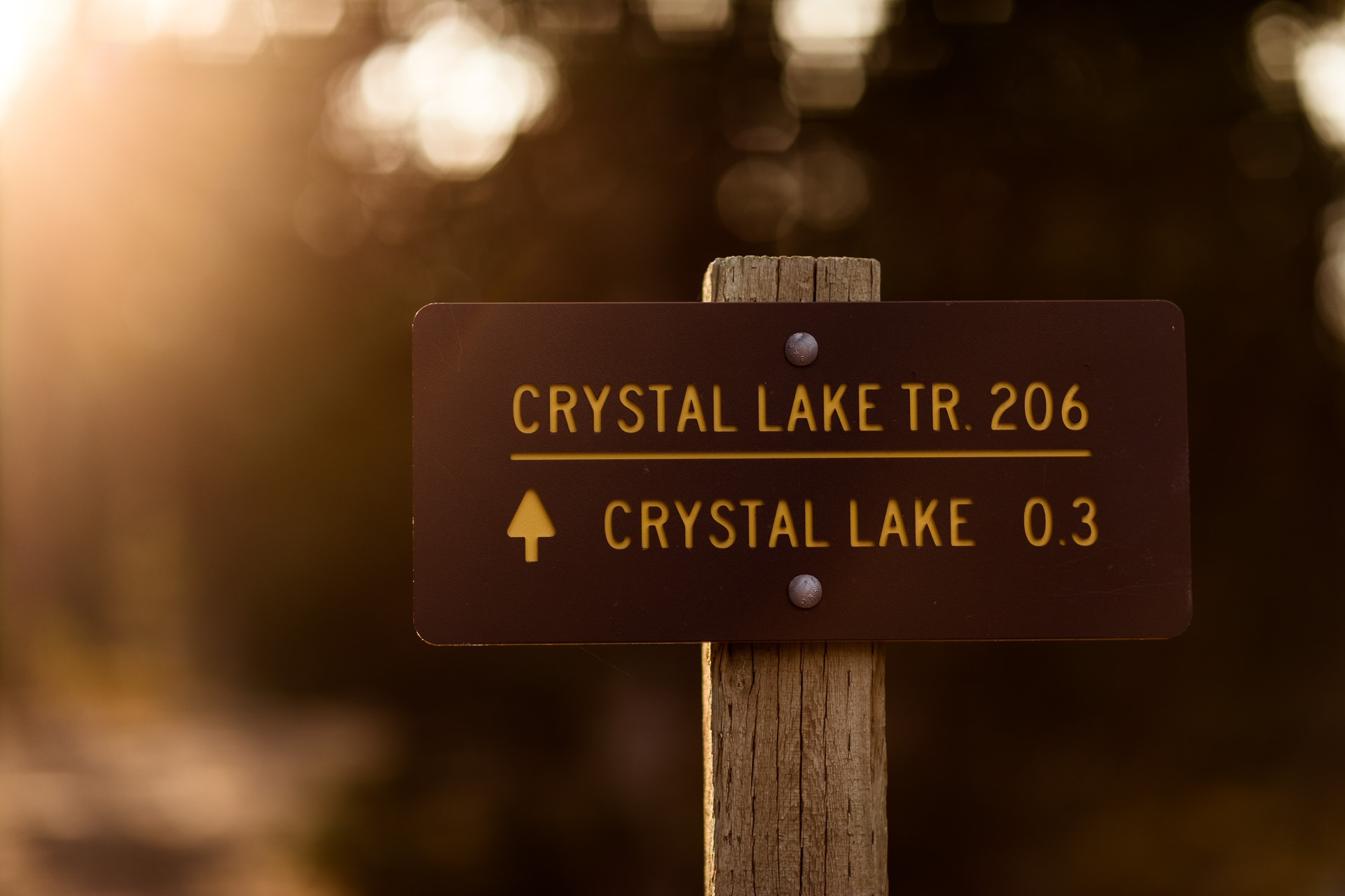 Crater Lake Sign
