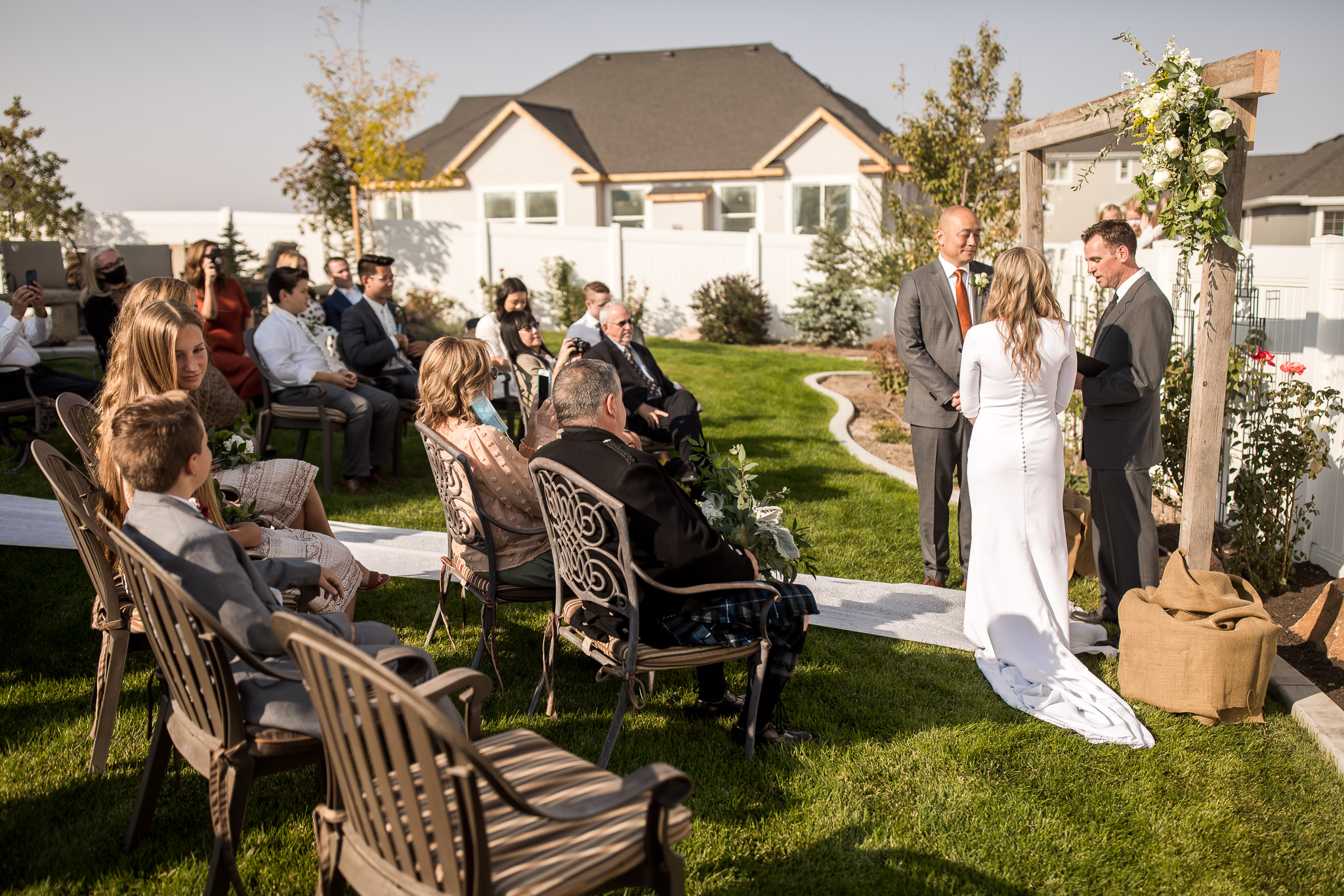 Backyard Wedding Ceremony