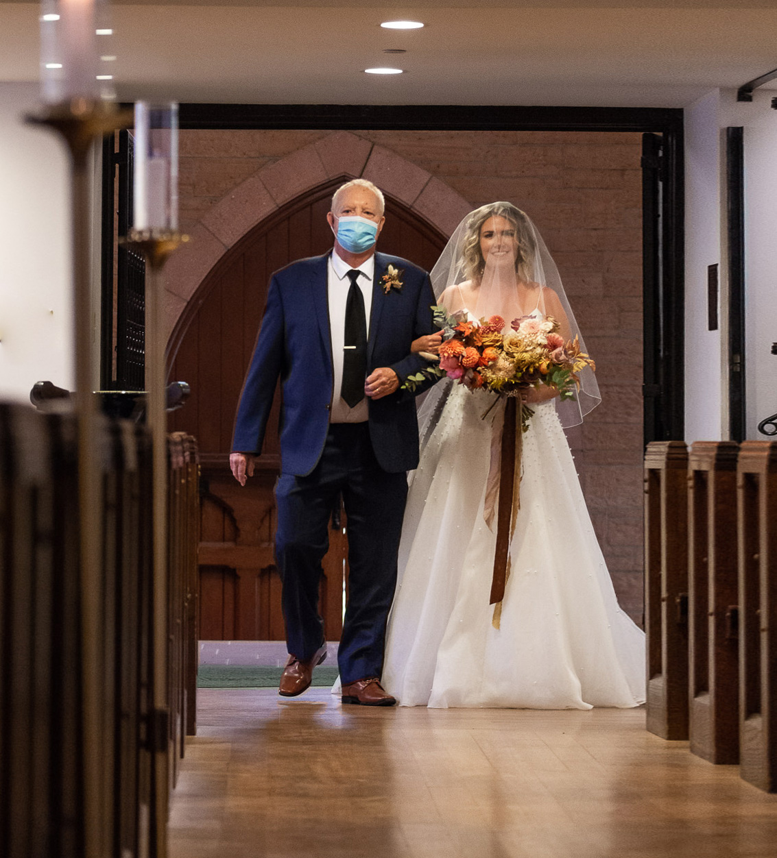 Bride Walks Down the aisle