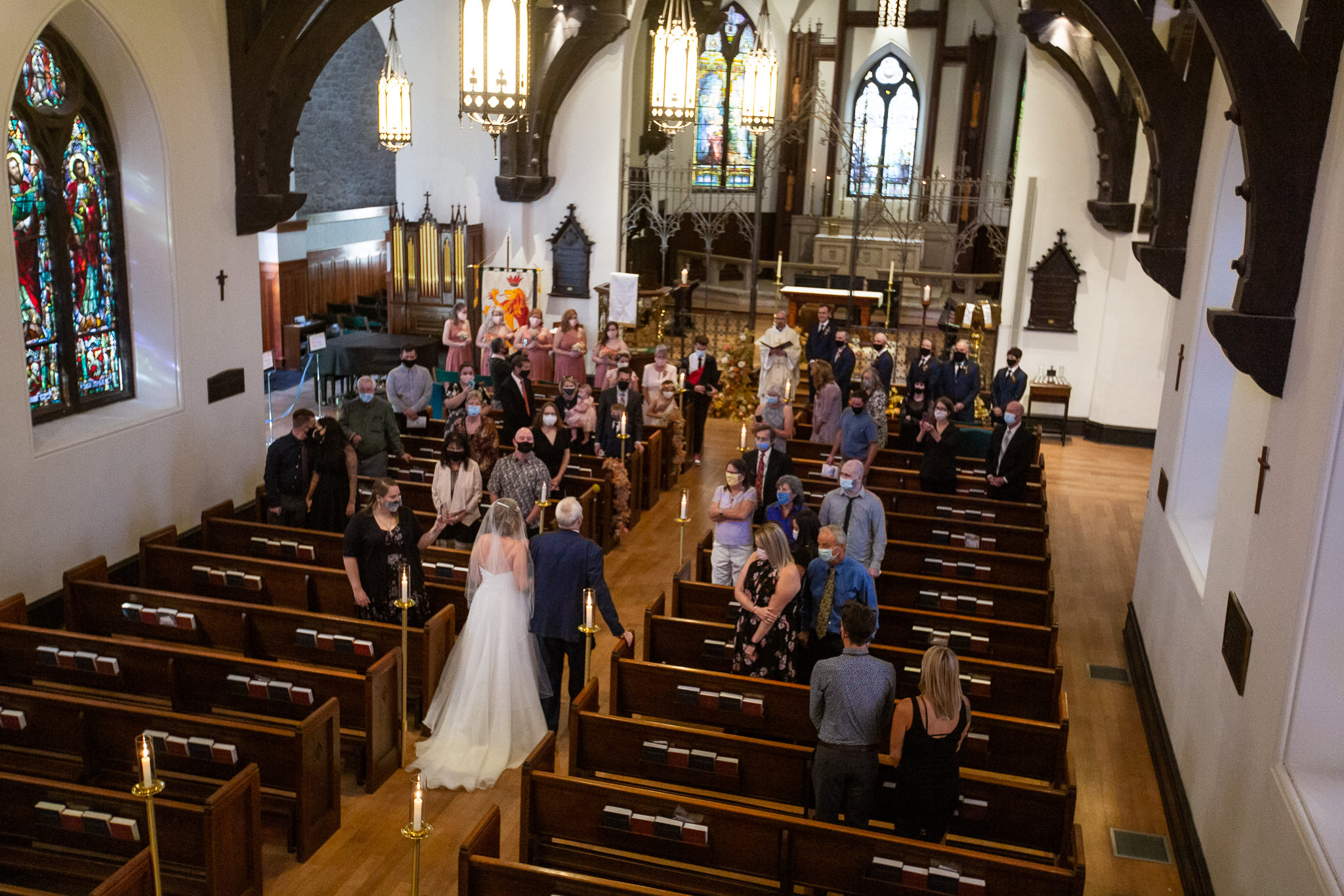 Bride Walks Down the aisle