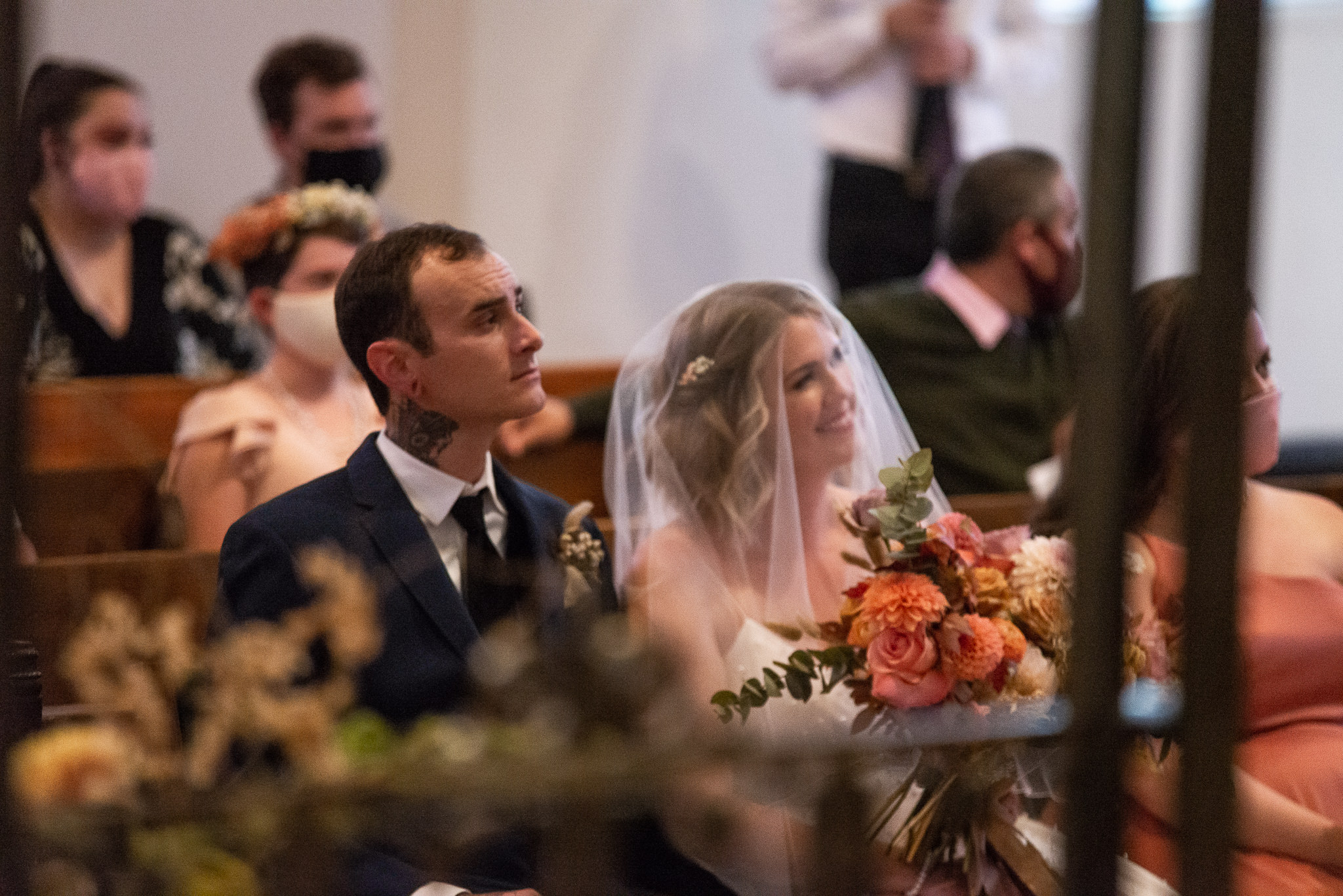 Bride and Groom during Ceremony