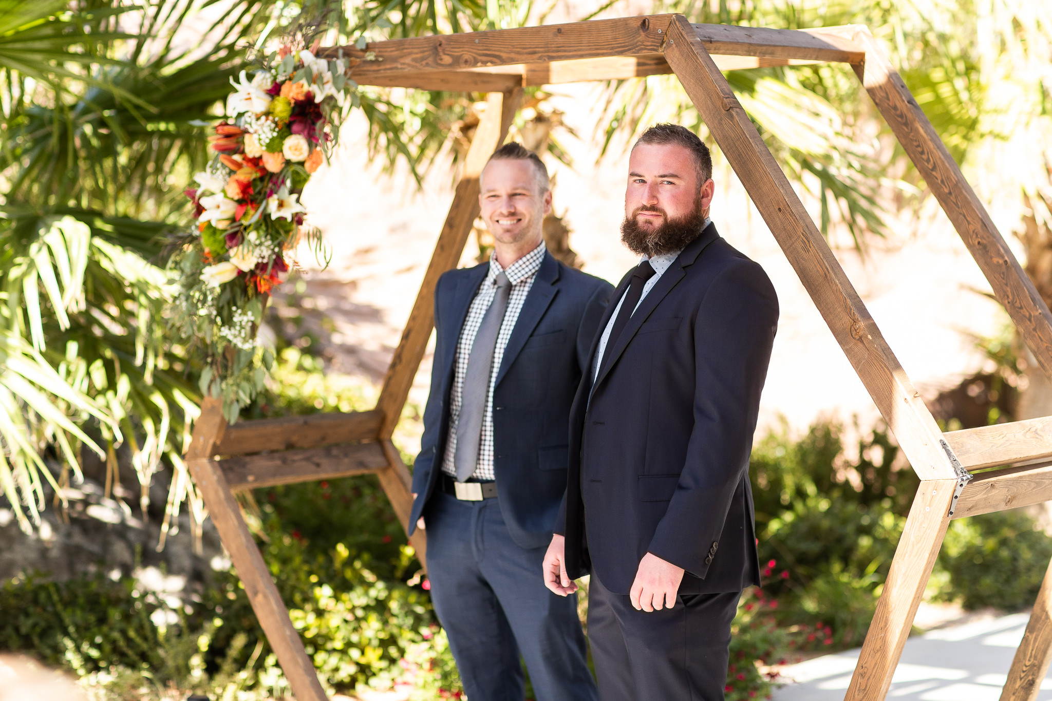 Groom Watches Bride Walk down the aisle