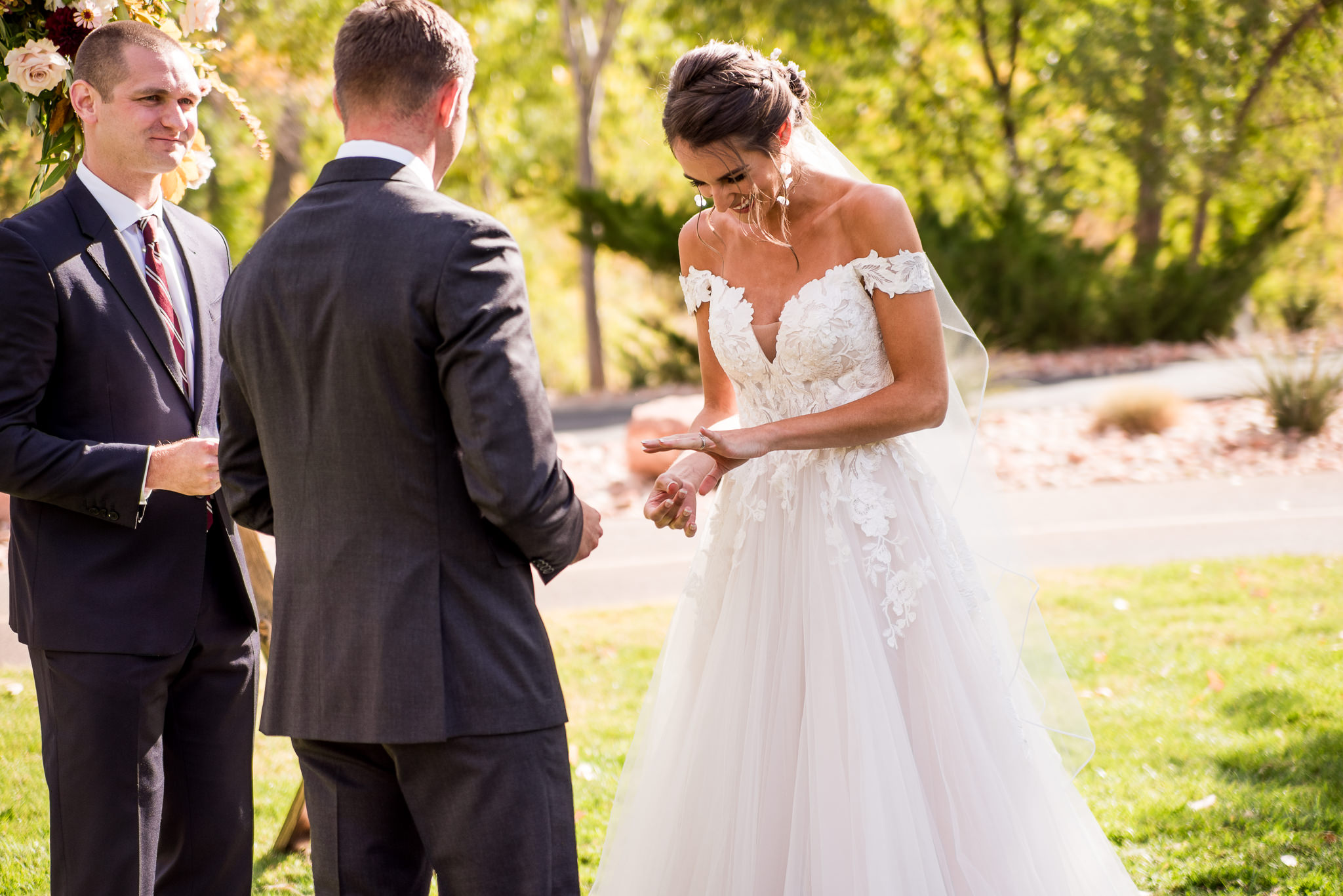 Wedding Ceremony at the Base of Zion National Park