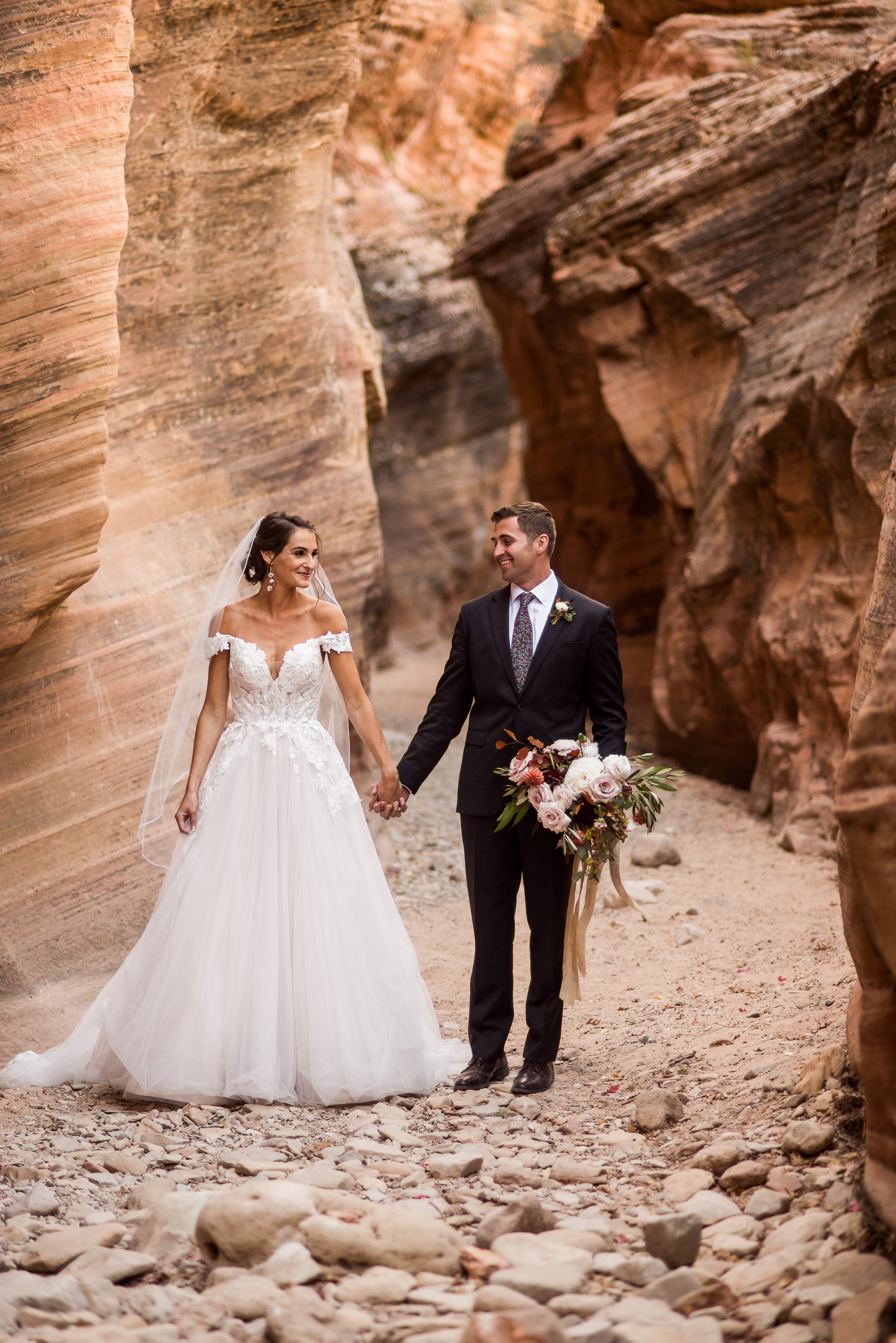 Slot Canyon Wedding Portraits