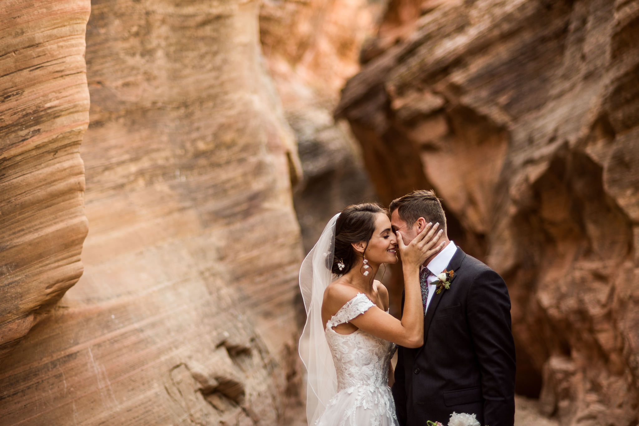 Slot Canyon Wedding Portraits